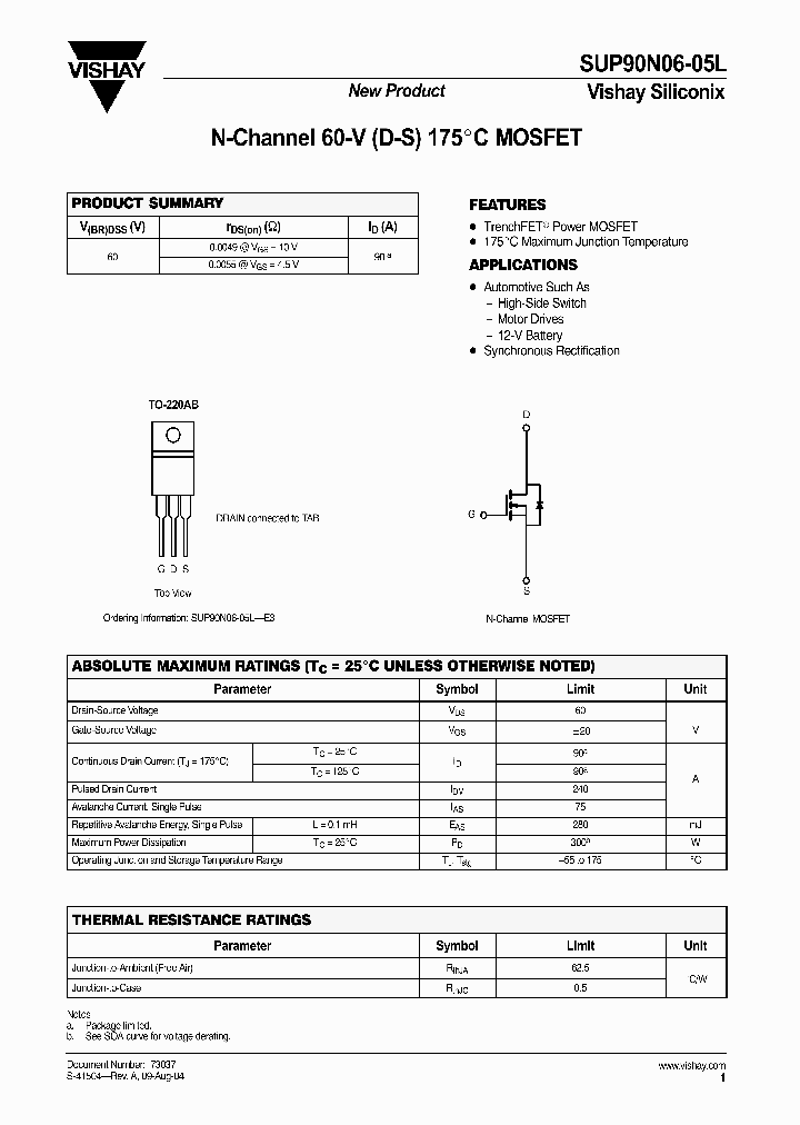 SUP90N06-05L_1319878.PDF Datasheet