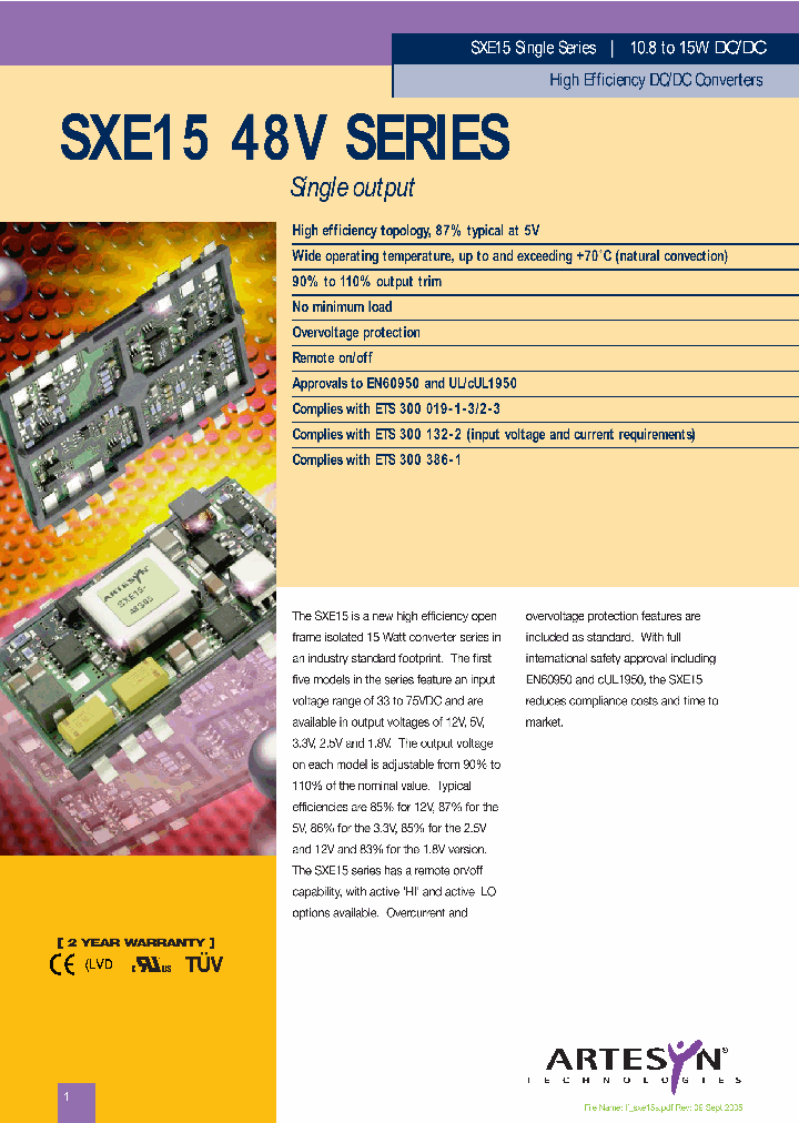 SXE1505_1320174.PDF Datasheet