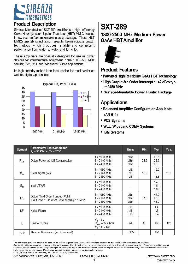 SXT-289_1114161.PDF Datasheet