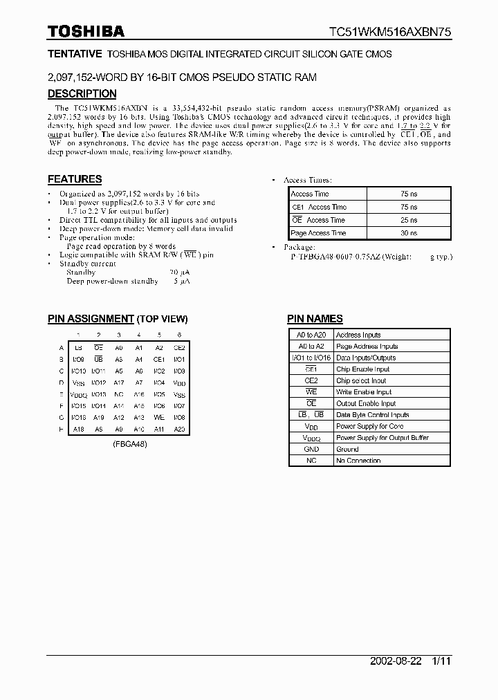 TC51WKM516AXBN75_1322210.PDF Datasheet