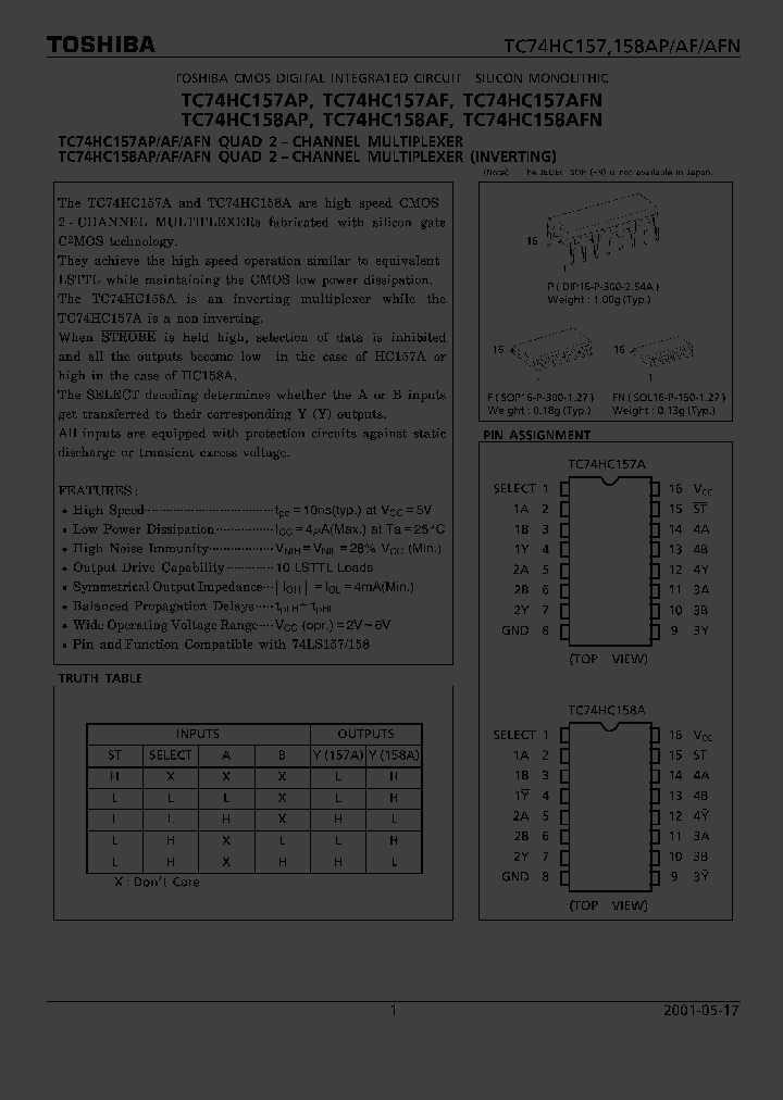 TC74HC158AF_1138156.PDF Datasheet