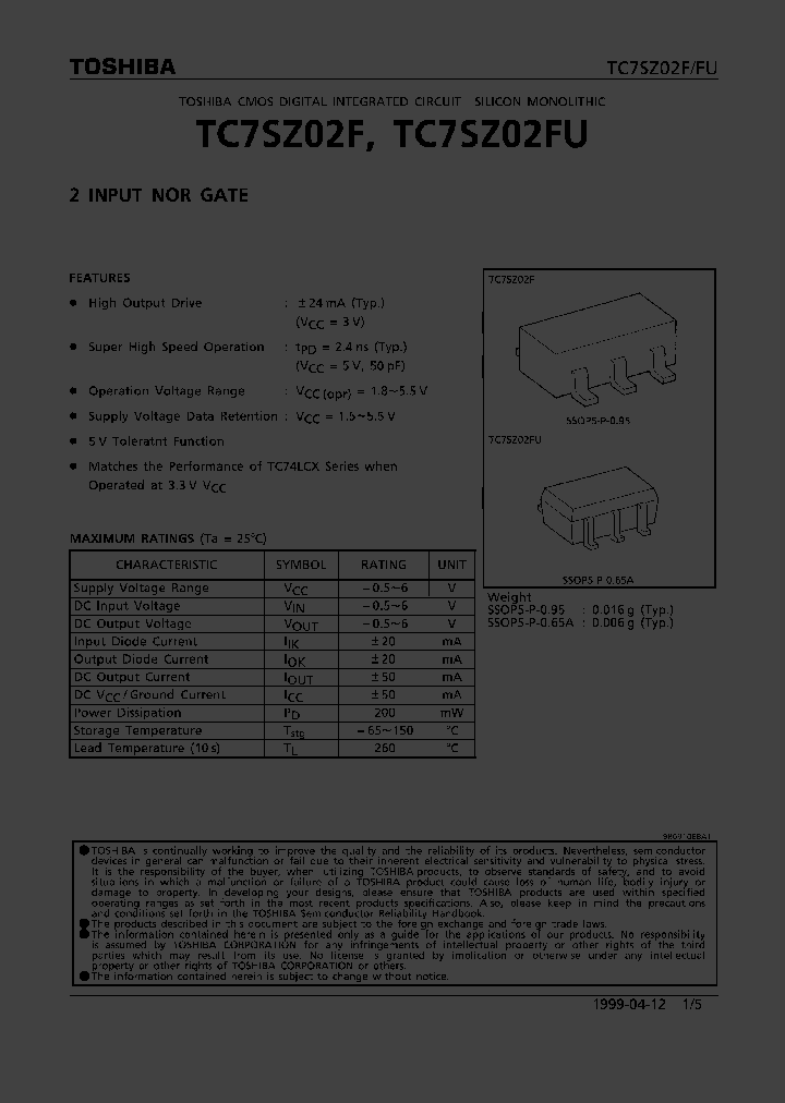 TC7SZ02FU_1322781.PDF Datasheet