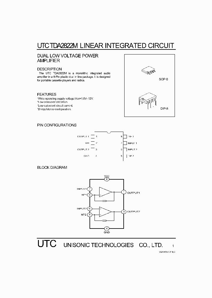 TDA2822M_1062613.PDF Datasheet