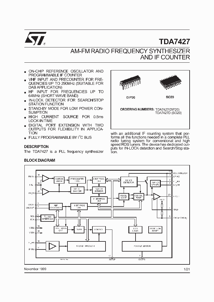 TDA7427D_1323545.PDF Datasheet
