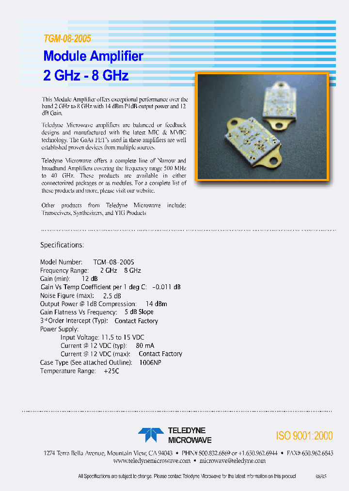 TGM-08-2005_1324866.PDF Datasheet