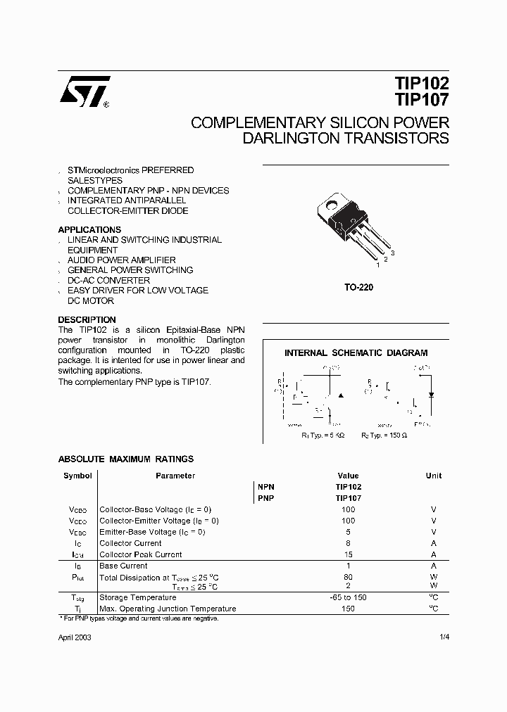 TIP107_1325209.PDF Datasheet