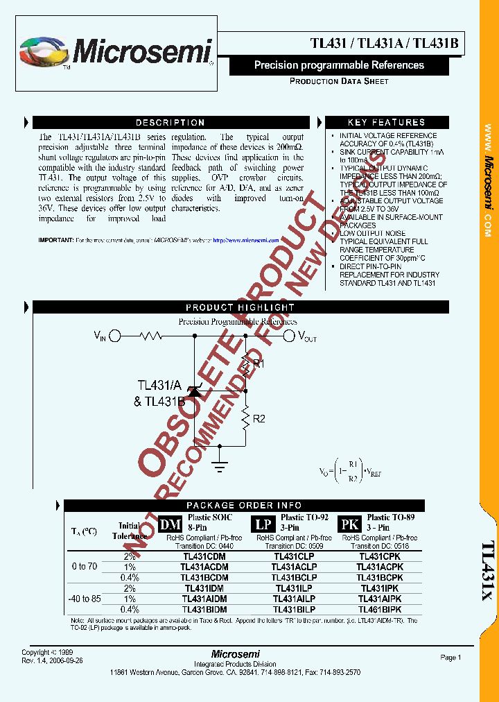 TL43106_1114509.PDF Datasheet Download --- IC-ON-LINE