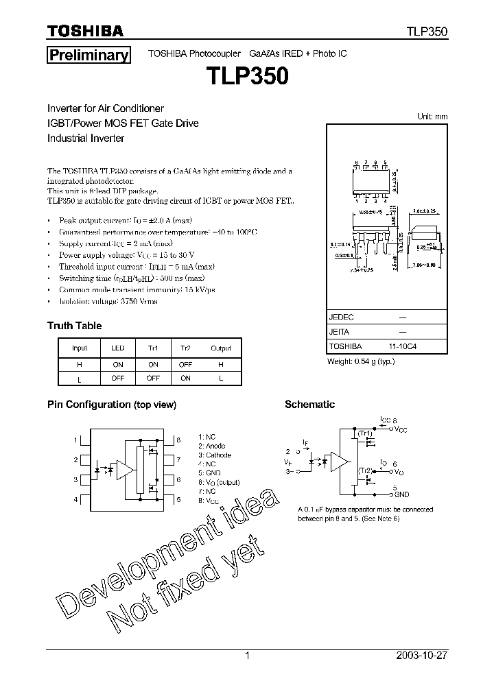 Tlp350 Datasheet Pdf Pinout Inverter vrogue.co