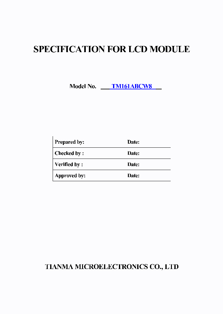 TM161ABCW8_1124794.PDF Datasheet