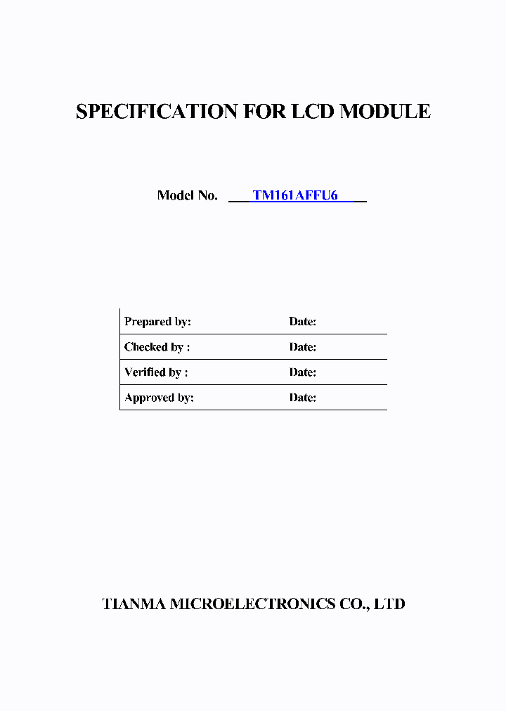 TM161AFFU6_1124795.PDF Datasheet