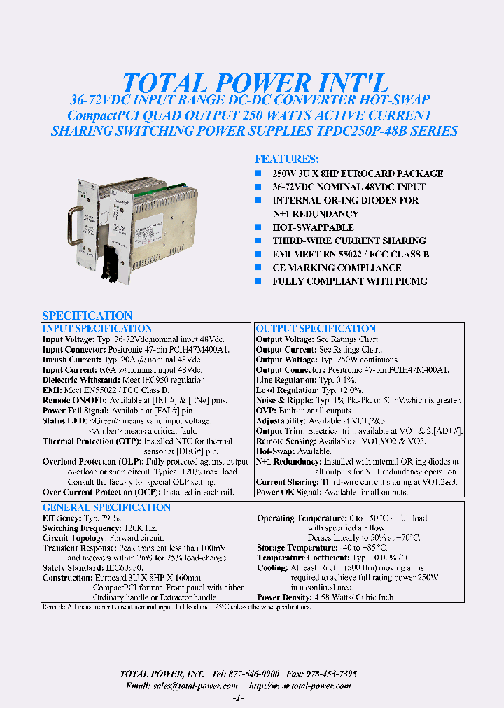 TPDC250P-48B-490O_1328068.PDF Datasheet