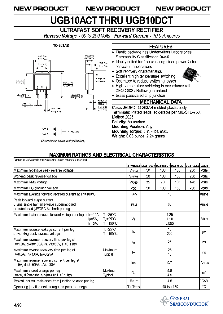 UGB10DCT_1331157.PDF Datasheet