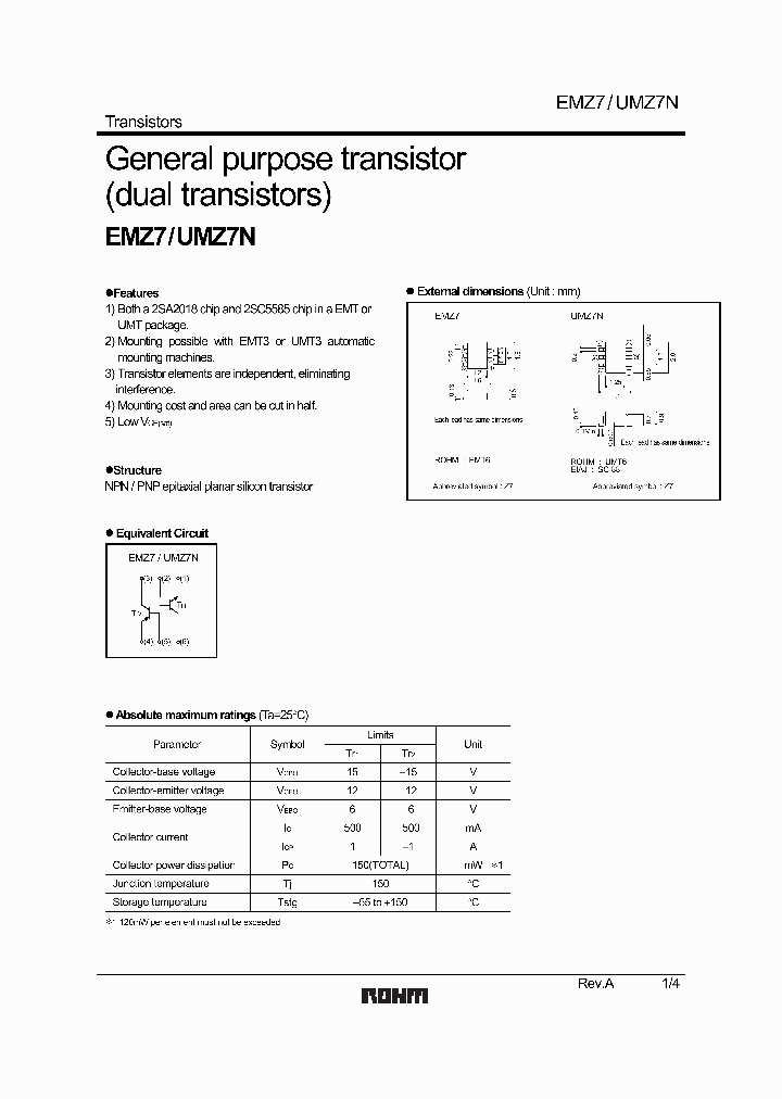 UMZ7N_1331555.PDF Datasheet