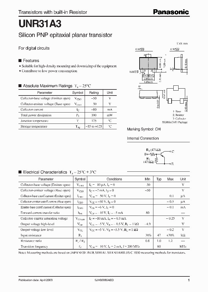 UNR31A3_1150335.PDF Datasheet