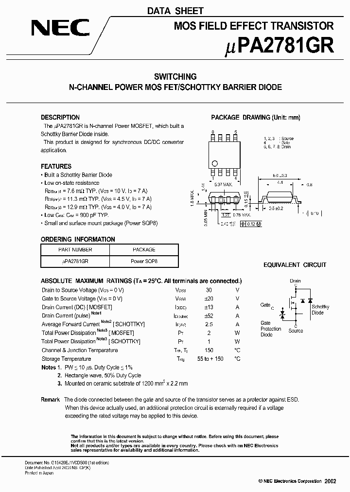 UPA2781GR_1331780.PDF Datasheet