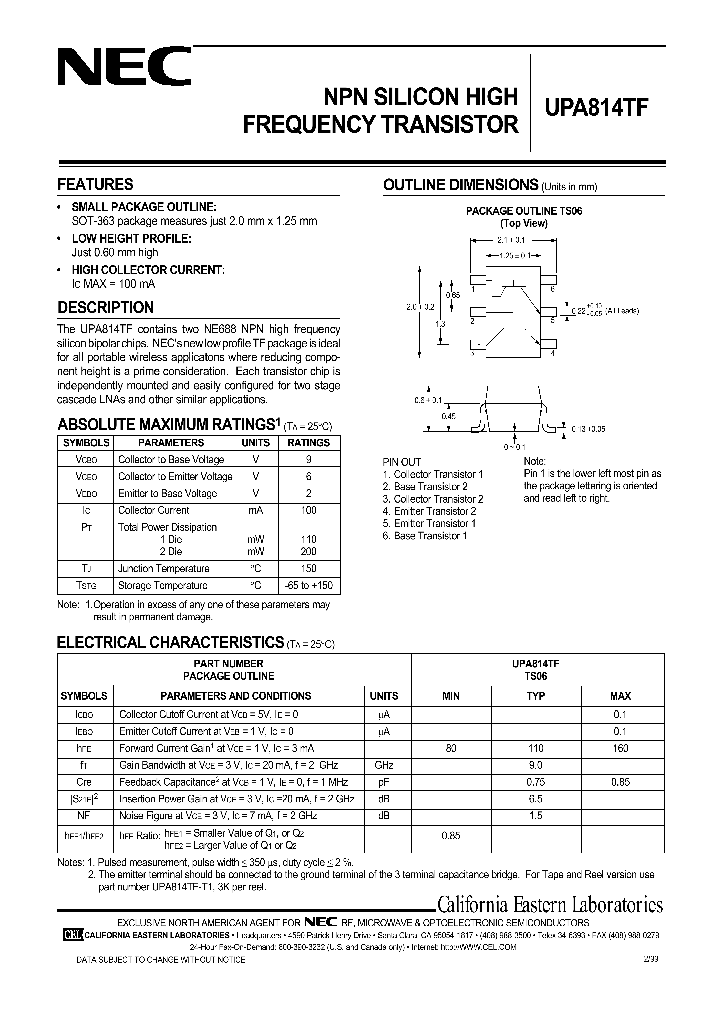 UPA814TF_1331813.PDF Datasheet