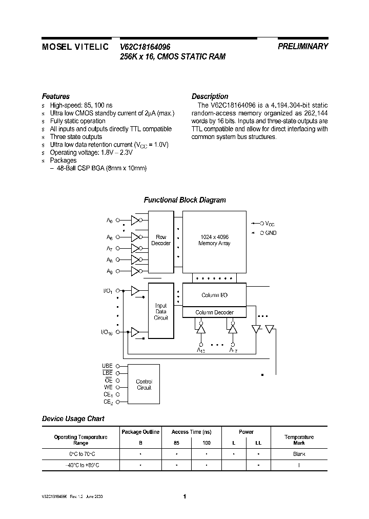 V62C18164096L-100B_1333862.PDF Datasheet