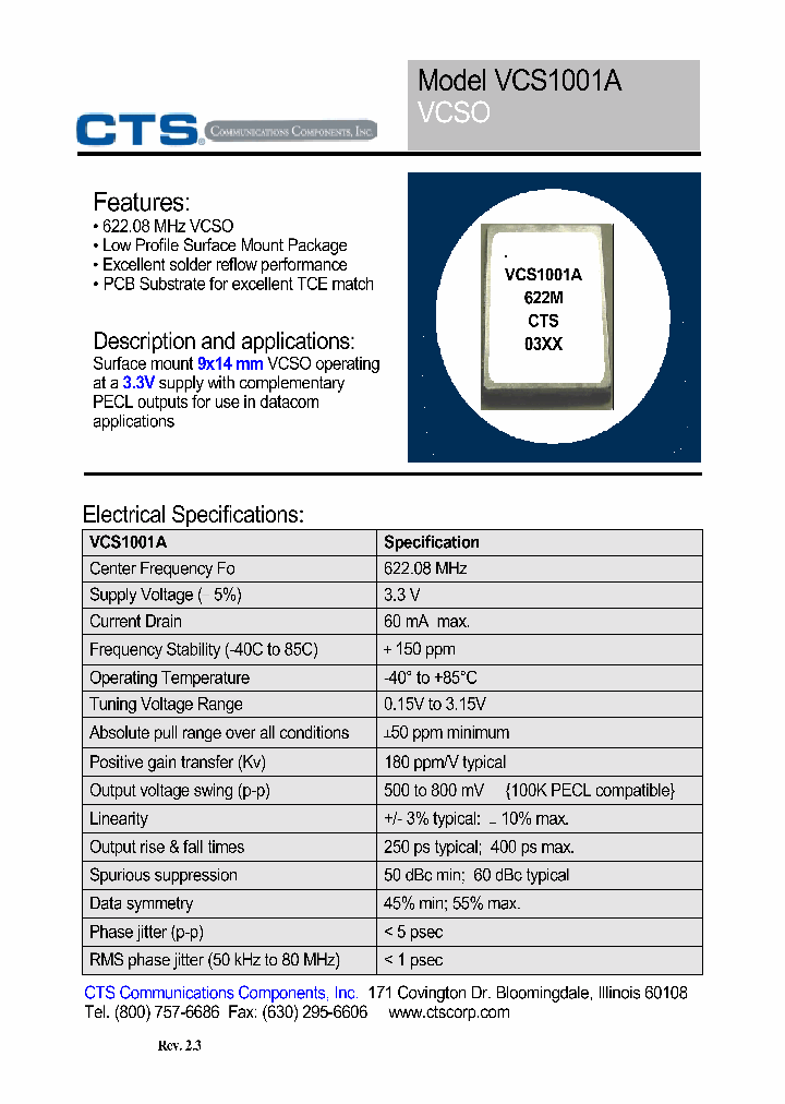 VCS1001A_1096116.PDF Datasheet