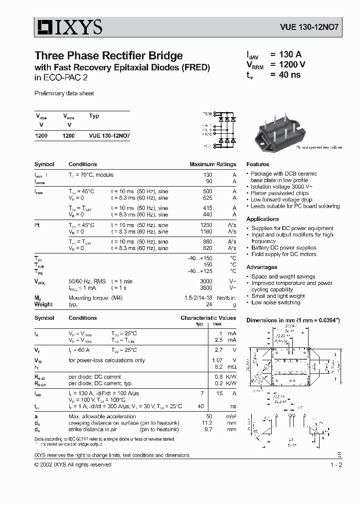 VUE130-12NO7_1335257.PDF Datasheet