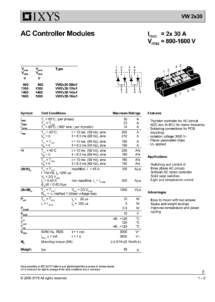 VW2X30_1088828.PDF Datasheet