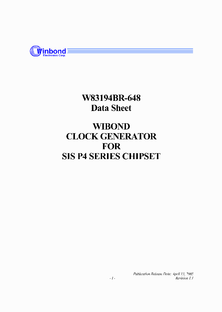 W83194BR-648_1172969.PDF Datasheet