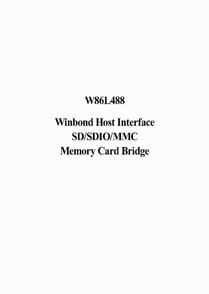 W86L488_1144319.PDF Datasheet