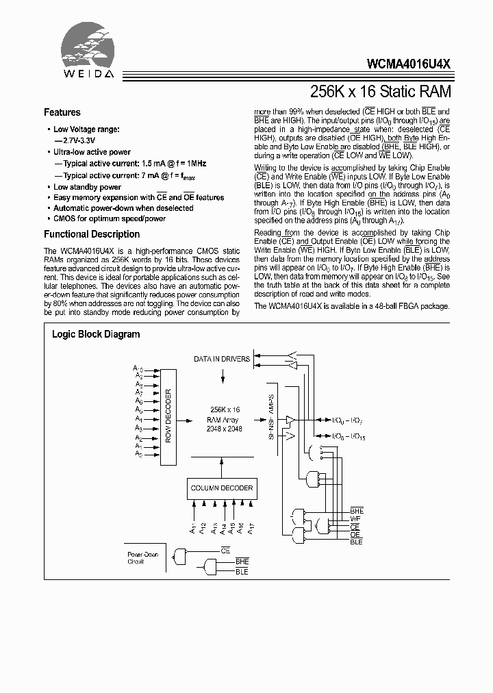 WCMA4016U4X-FF70_1335930.PDF Datasheet