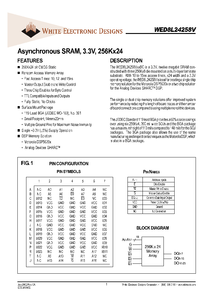 WED8L24258V15BC_1099260.PDF Datasheet