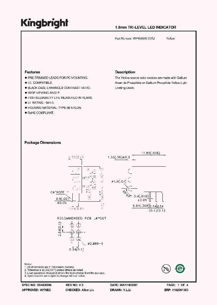 WP4060XH3YD_1336546.PDF Datasheet