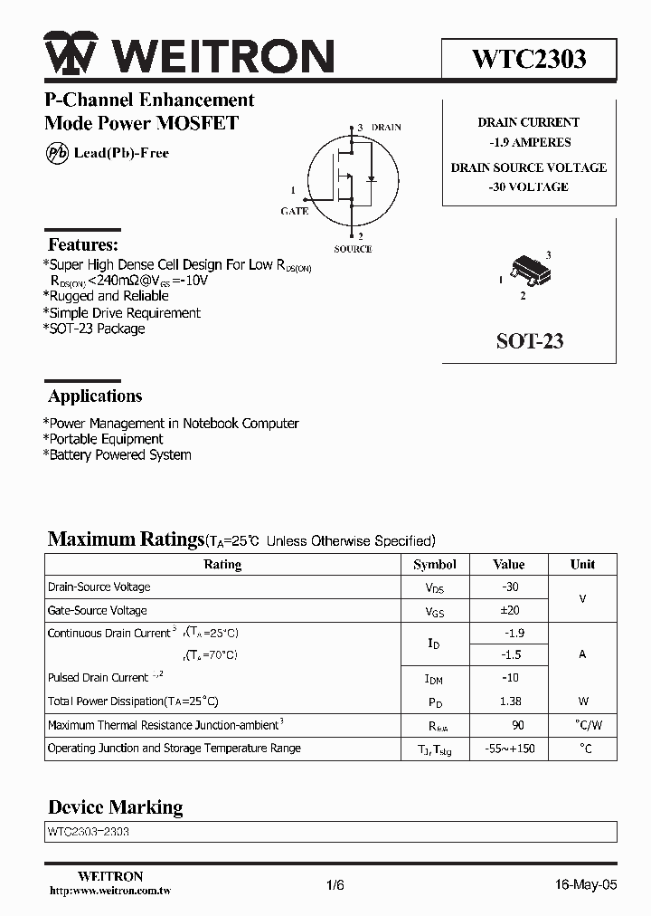 WTC2303_1088246.PDF Datasheet