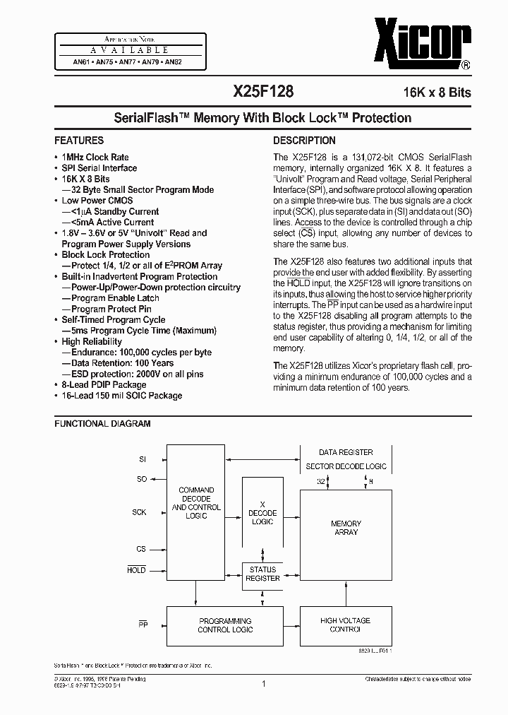 X25F128SI-5_1337132.PDF Datasheet