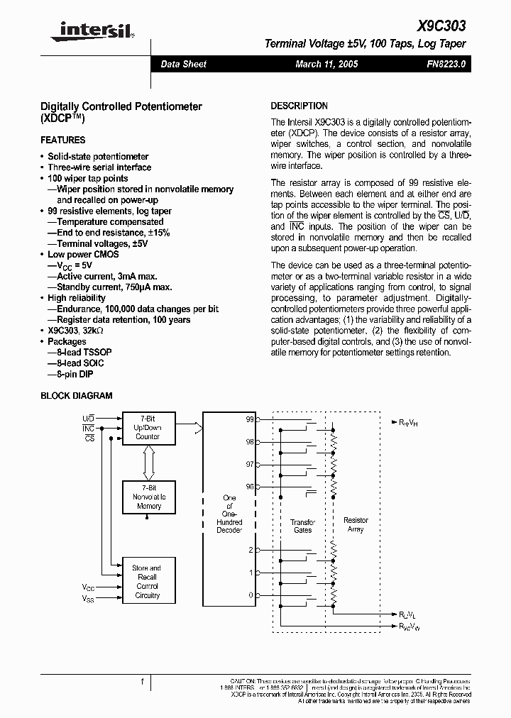 X9C303PI_1132725.PDF Datasheet