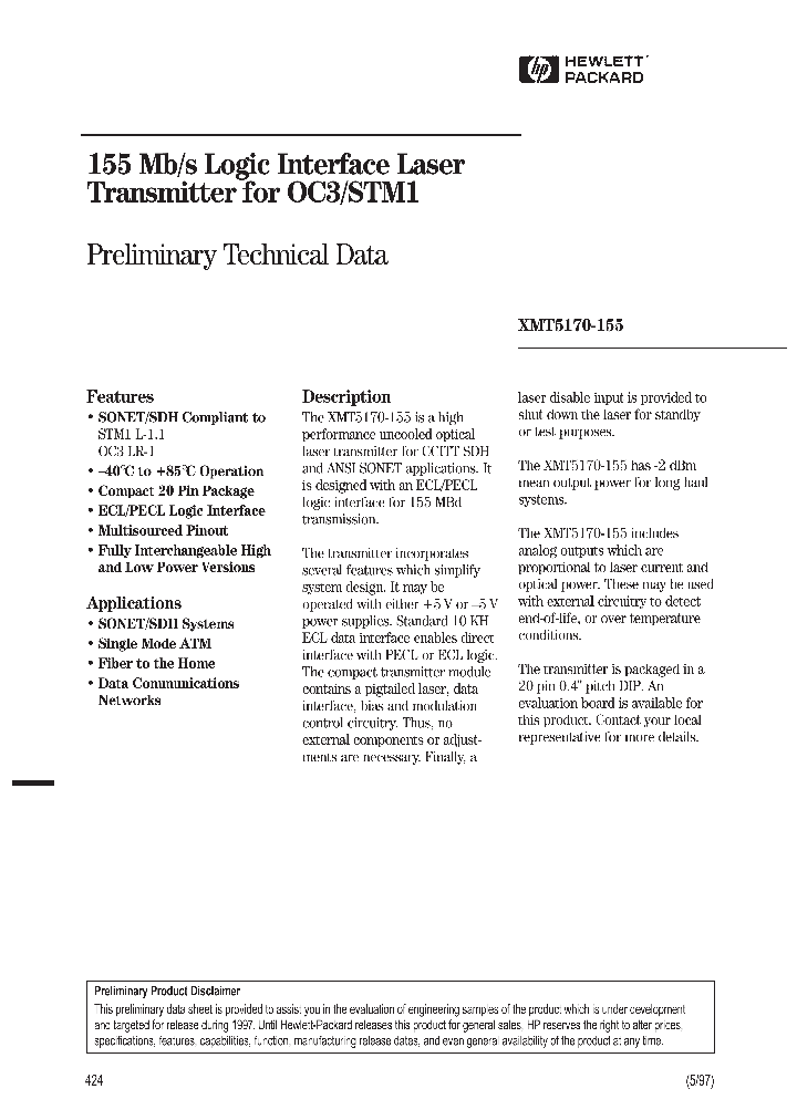 XMT5170B-155-ST_1337861.PDF Datasheet