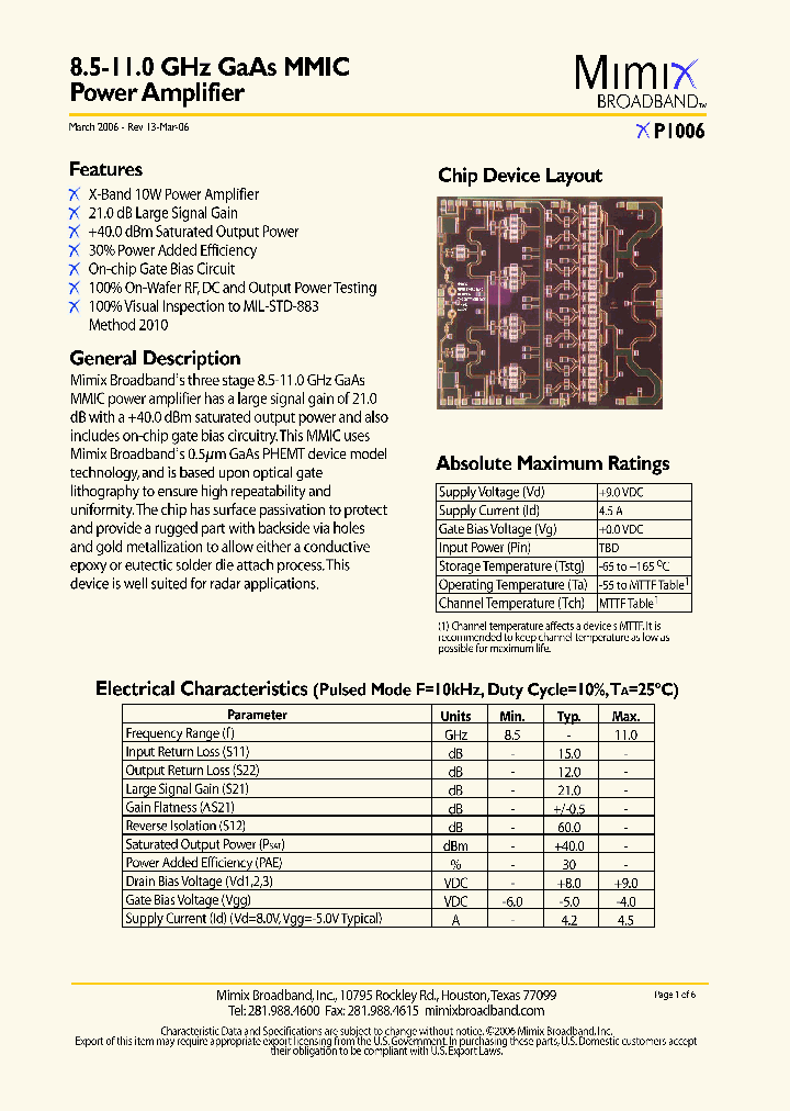 XP1006_1337994.PDF Datasheet