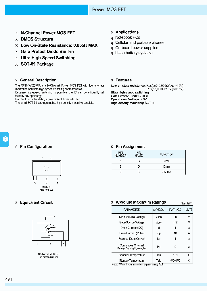 XP161A1265PR_1147198.PDF Datasheet