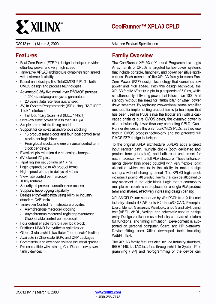XPLA3_1338124.PDF Datasheet