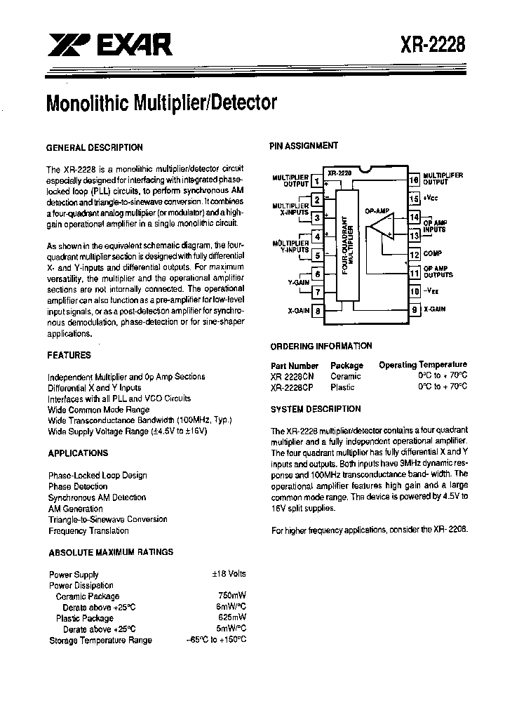 XR2228_1146875.PDF Datasheet