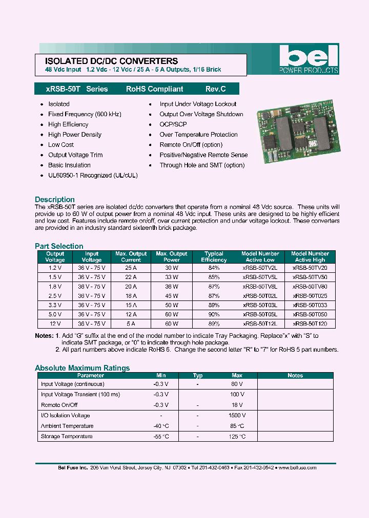 XRSB-50TV8L_1338345.PDF Datasheet