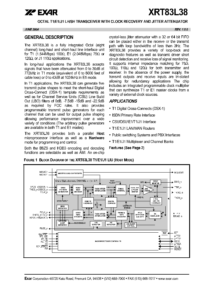 XRT83L38IV_1338412.PDF Datasheet