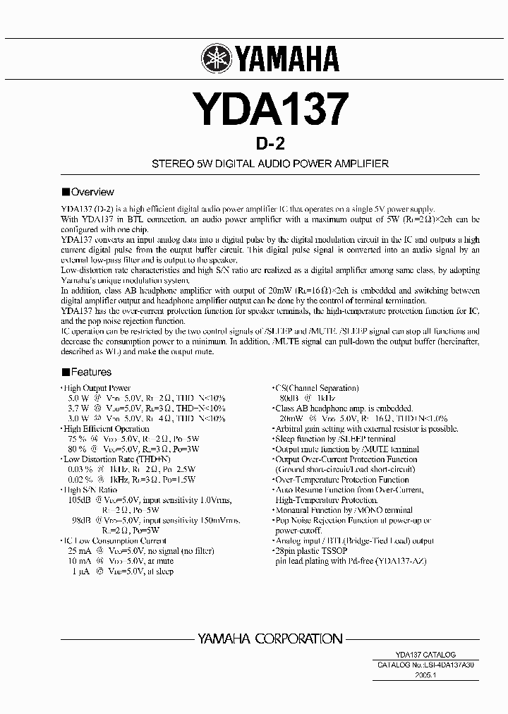 YDA137_1182344.PDF Datasheet