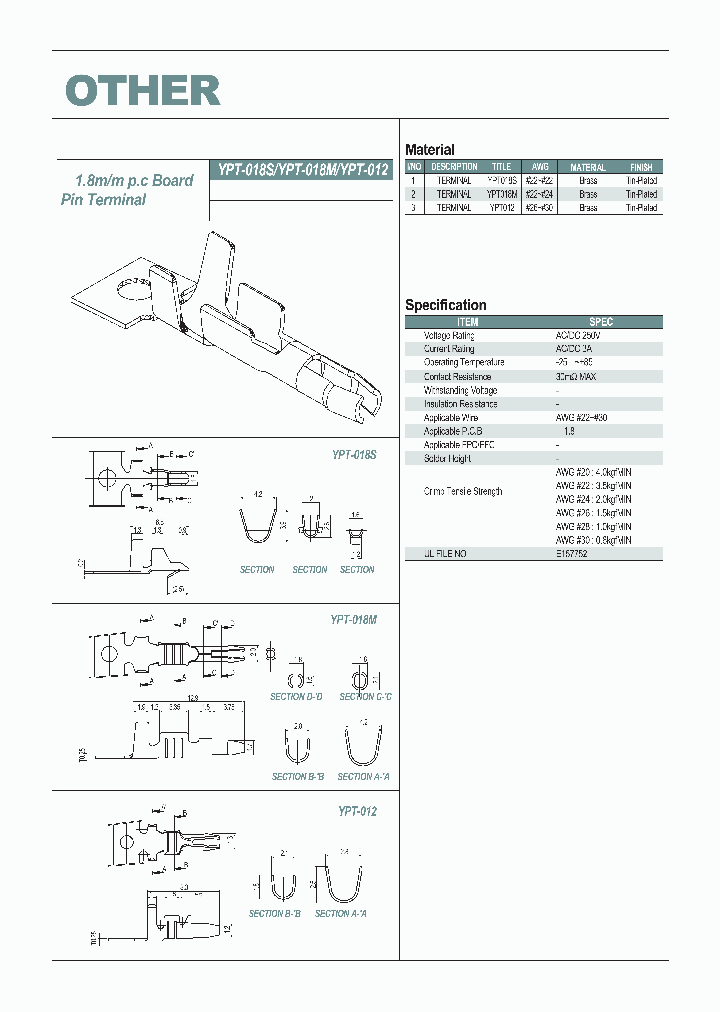 YPT018M_1338720.PDF Datasheet