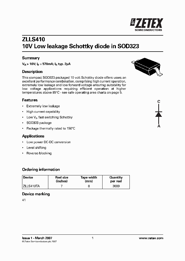 ZLLS410TA_1339255.PDF Datasheet