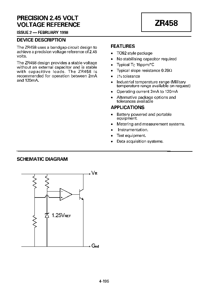 ZR458A_1339416.PDF Datasheet