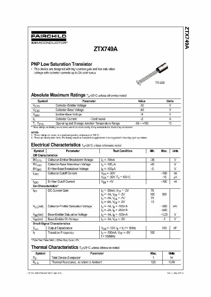 ZTX749A_1339572.PDF Datasheet