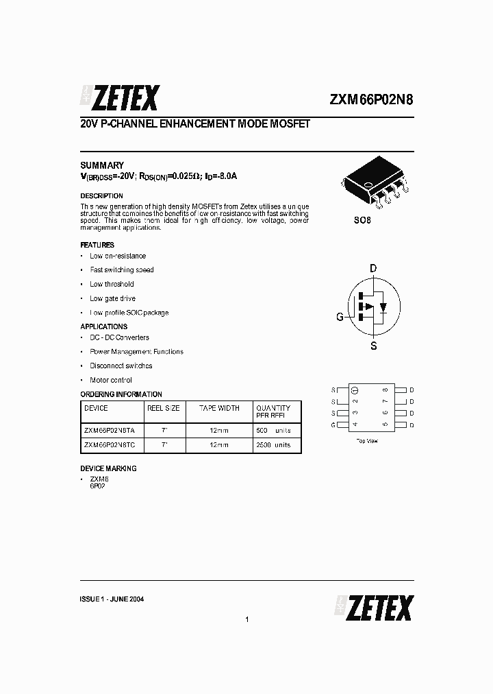 ZXM66P02N804_1339799.PDF Datasheet