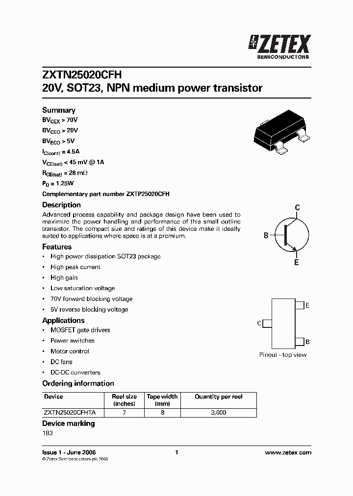 ZXTN25020CFHTA_1340024.PDF Datasheet