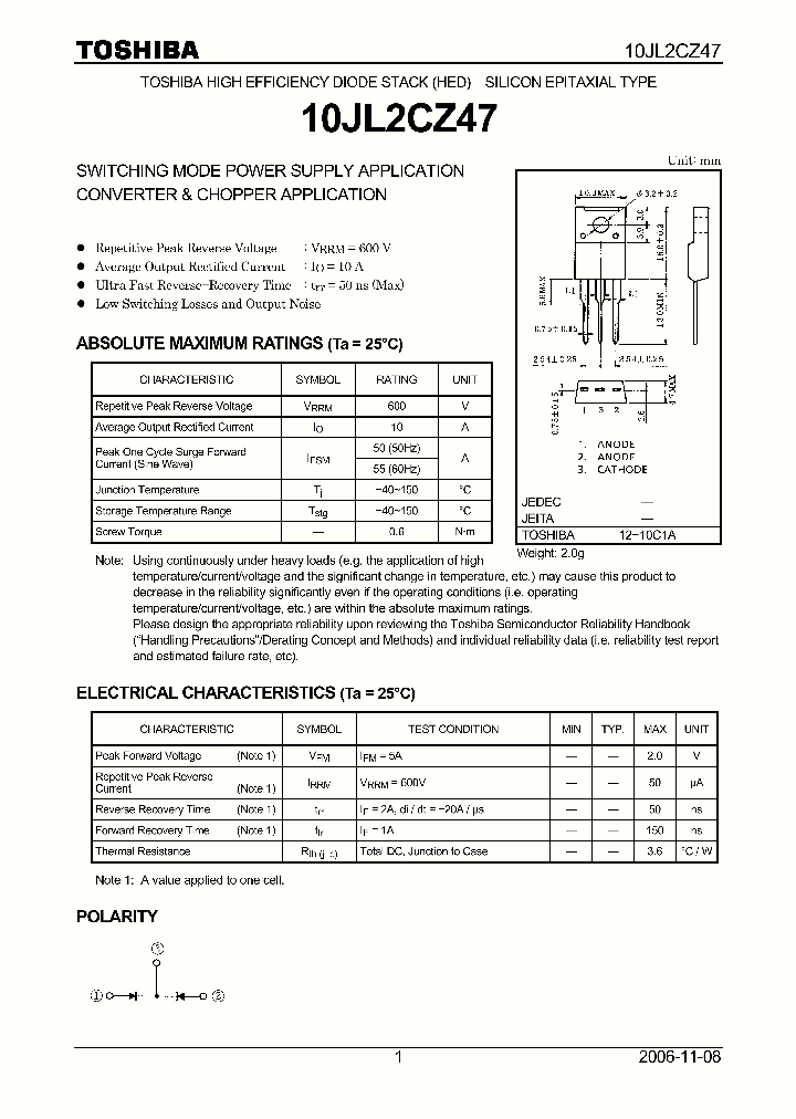 10JL2CZ4706_4125350.PDF Datasheet