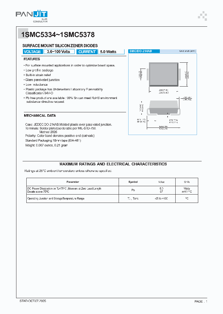 1SMC5334_4102031.PDF Datasheet