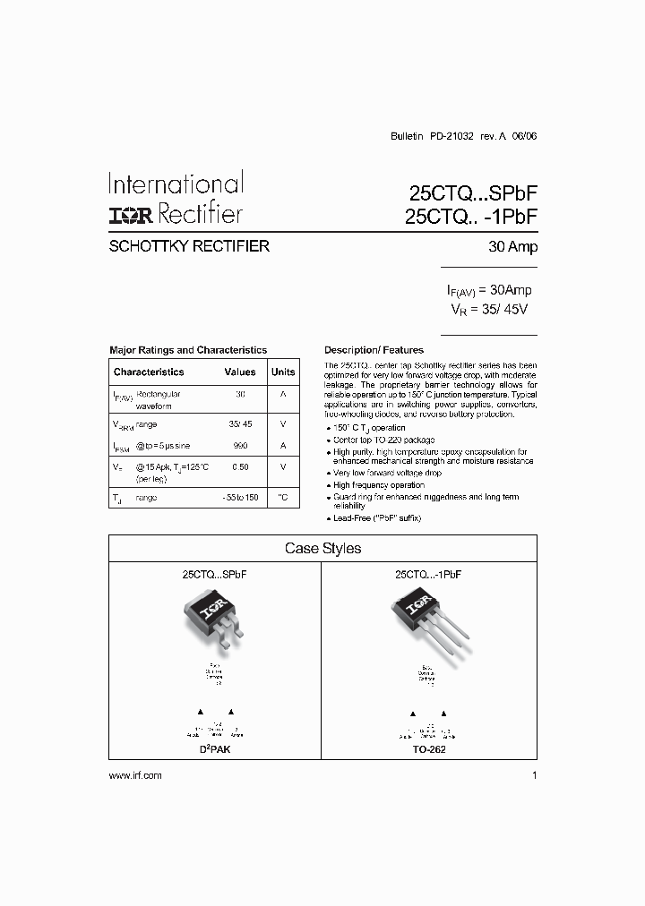 25CTQ040SPBF_4125874.PDF Datasheet Download --- IC-ON-LINE