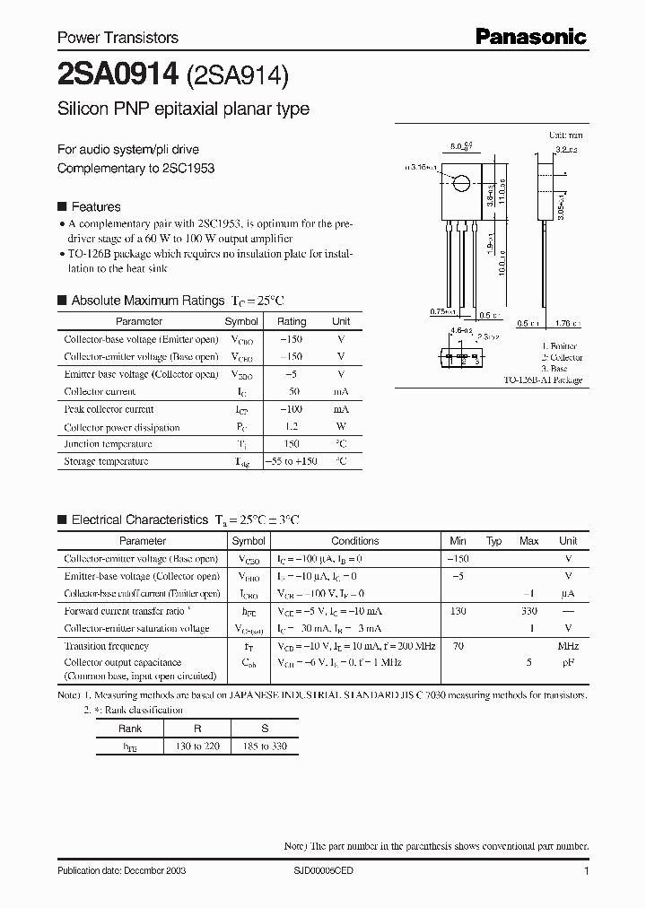 2SA0914_4099828.PDF Datasheet